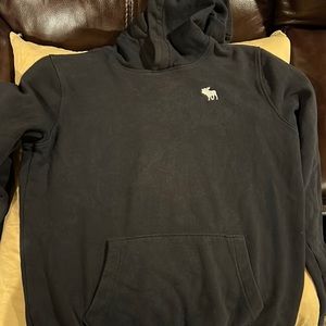 Abercrombie Kids Black Hoodie with White Logo